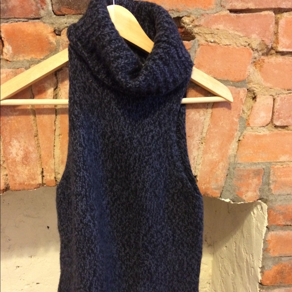 Madewell Marled Sleeveless Turtleneck Sweater